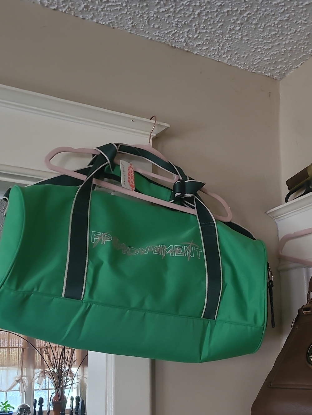 FP Movement by Free People Green Travel Duffel with Dark Strap Accents